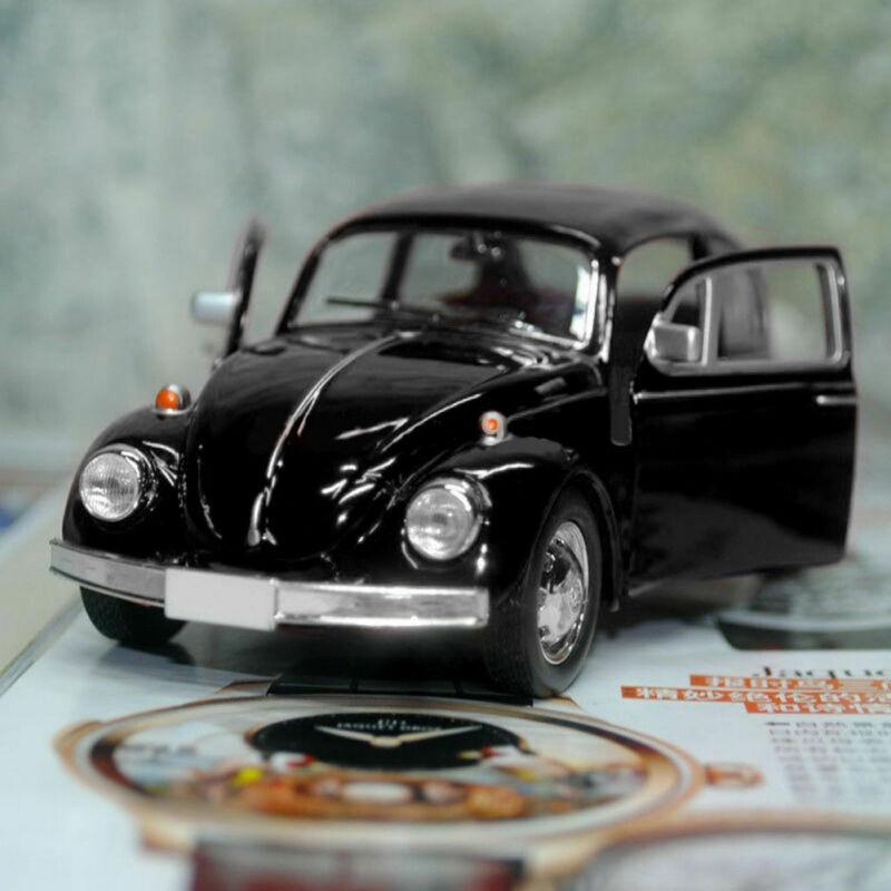 UK Vintage Beetle Diecast Pull Back Car Model Toy Children Gift Table Top Decor