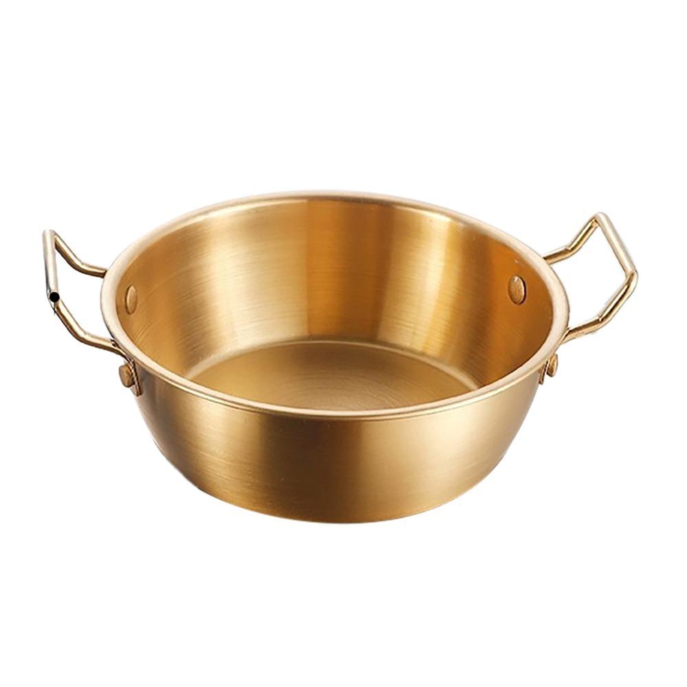 Rustless Steel Serving Bowl Round Deep Appetizer Bowl Practical Food Basin Fruit Storage