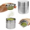 304 Stainless Steel Tea Storage Canister Moisture Proof Powder Container  For Coffee Powder