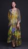 Phagun Mughal Monuments Long Caftan Maxi Dress Beach Swimwear Cover Up Womens