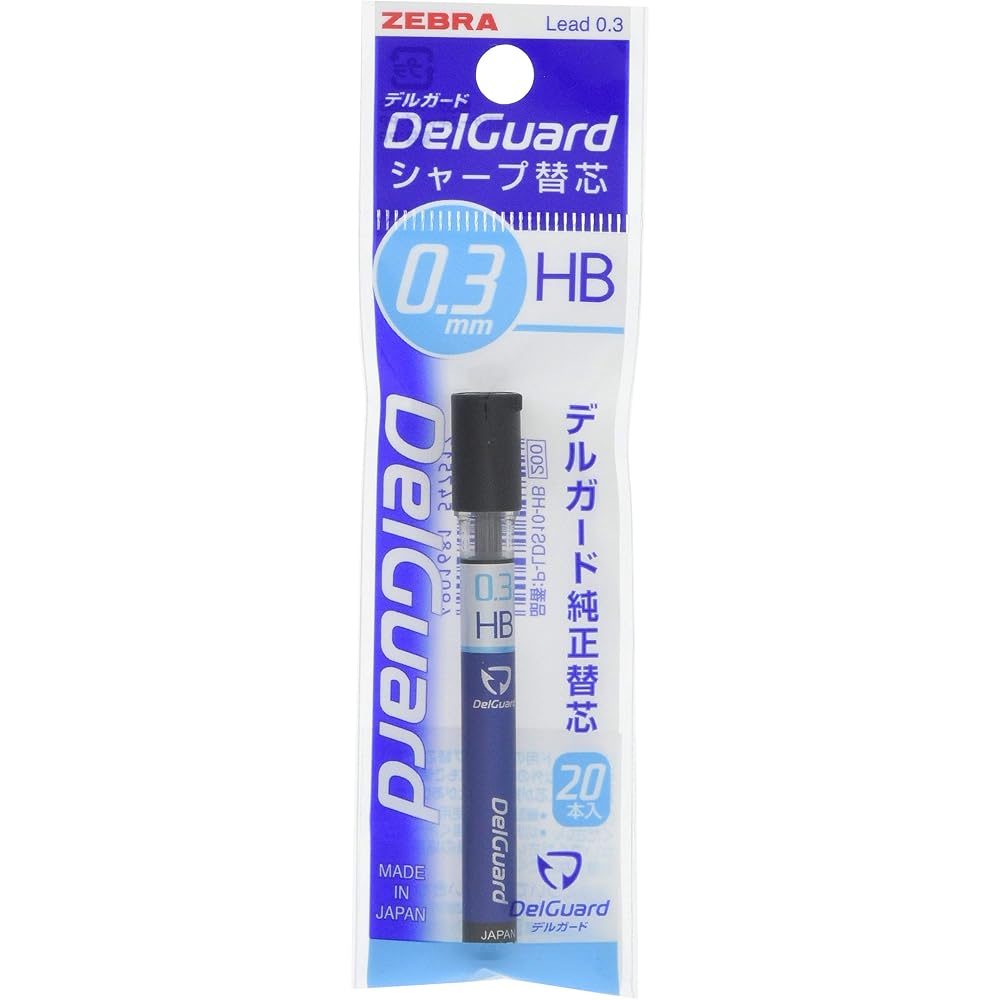 Механический карандаш Zebra стержни Delgard refill 0.3 HB 10 шт B-P-LDS10-HB