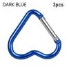Hanging Outdoor Camping Tool Aluminum Carabiner Heart-shaped Buckles Keyring Hook Keychain Clip