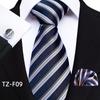 Waist Flower Men'S Tie Pocket Towel Cuff Three-Piece Set