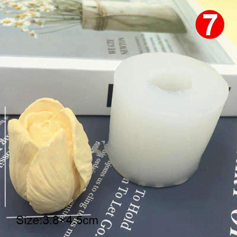 3D силиконовые формы, формы для роз, ароматерапия, гипсовые изделия, глиняная форма для свечей, пион, гипс, инструмент для выпечки своими руками