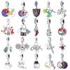 Оригинальные Шармы Медь Рождество Хэллоуин Призрак Герб Подвеска Для Пан Браслета Сделай Сам Женские Ювелирные Изделия Подарок