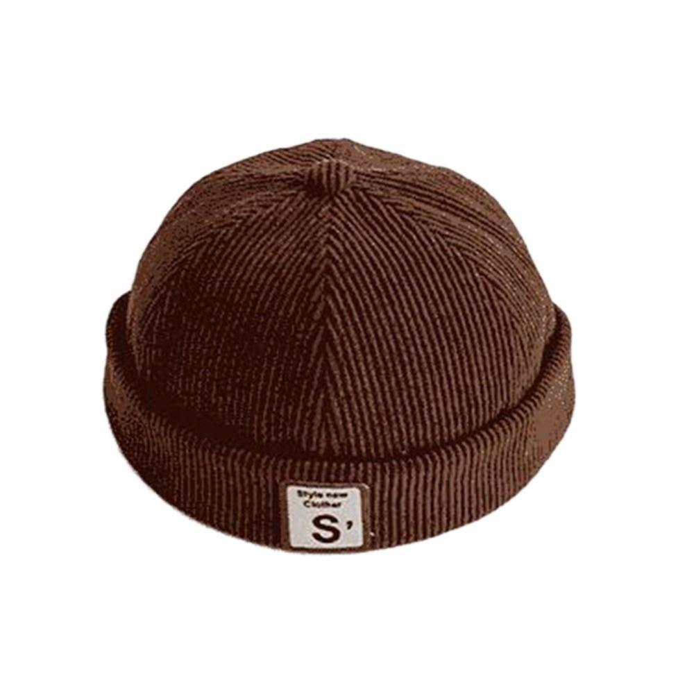 Spring Autumn Baby Brimless Hat Corduroy Landlord Cap Fashion Sun Cap Kids