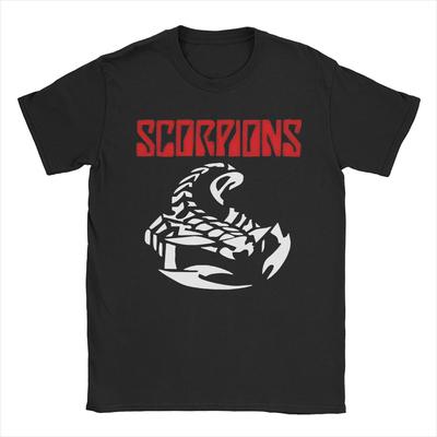 Scorpion Band Logo Merch Unisex T Shirts 100% Cotton Tee Новое поступление Футболка Одежда