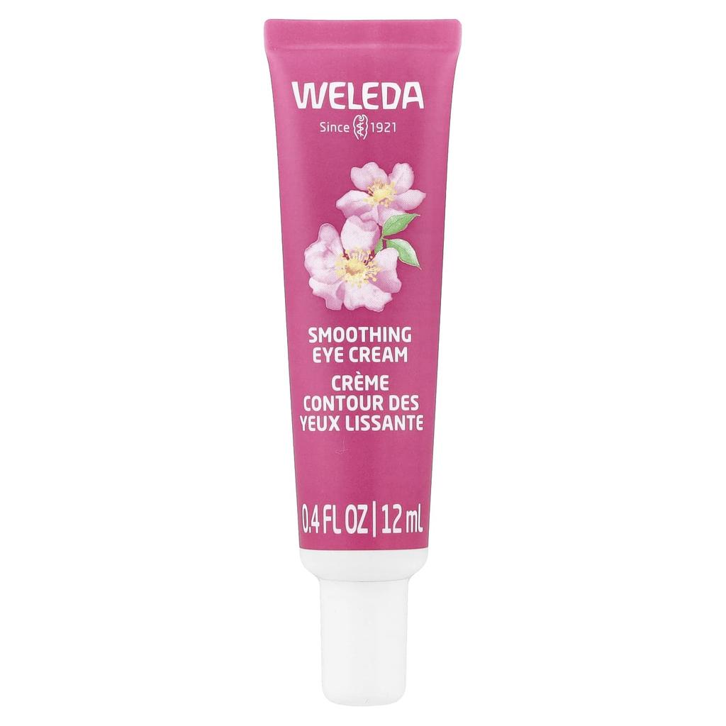 Weleda Smoothing Eye Cream, Wild Rose & White Tea, Fragrance Free, 12ml (0.4 Fl Oz)