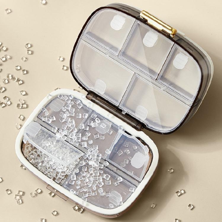 Практичный органайзер для лекарств на 10 ячеек с герметичной крышкой для дома и офиса, предотвращающий протечки и разливы.