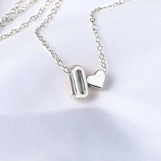 Пара ожерелье в форме буквы унисекс из нержавеющей стали для мужчин кулон