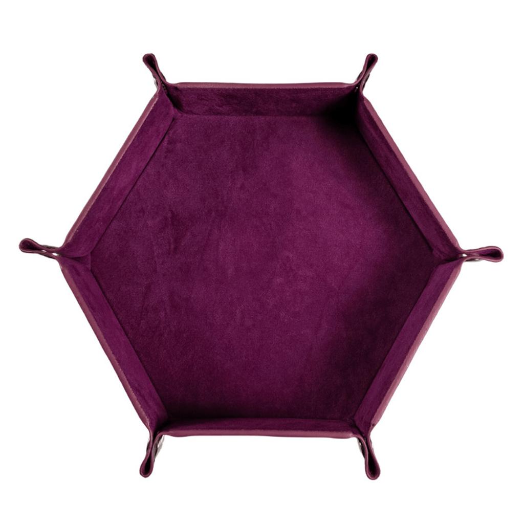 Dice Holder Storage Box Portable Folding Dice Tray Dice Rolling Tray Dice Coin Purse Holder for Home Bar Dice Games