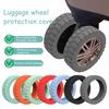 8Pcs Silicone Luggage Wheel Cover Scratch-Free Noise Reduction 8-Spinner Wheel Carry-on Suitcase Caster