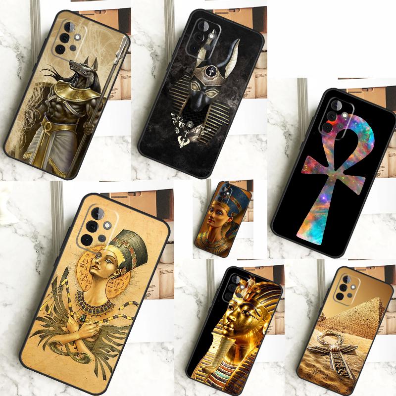 Египет Нефертити Анубис Анх Чехол Для Samsung Galaxy A55 A35 A15 A14 A34 A54 A73 A53 A33 A23 A13 A12 A32 A52 A51 Чехол
