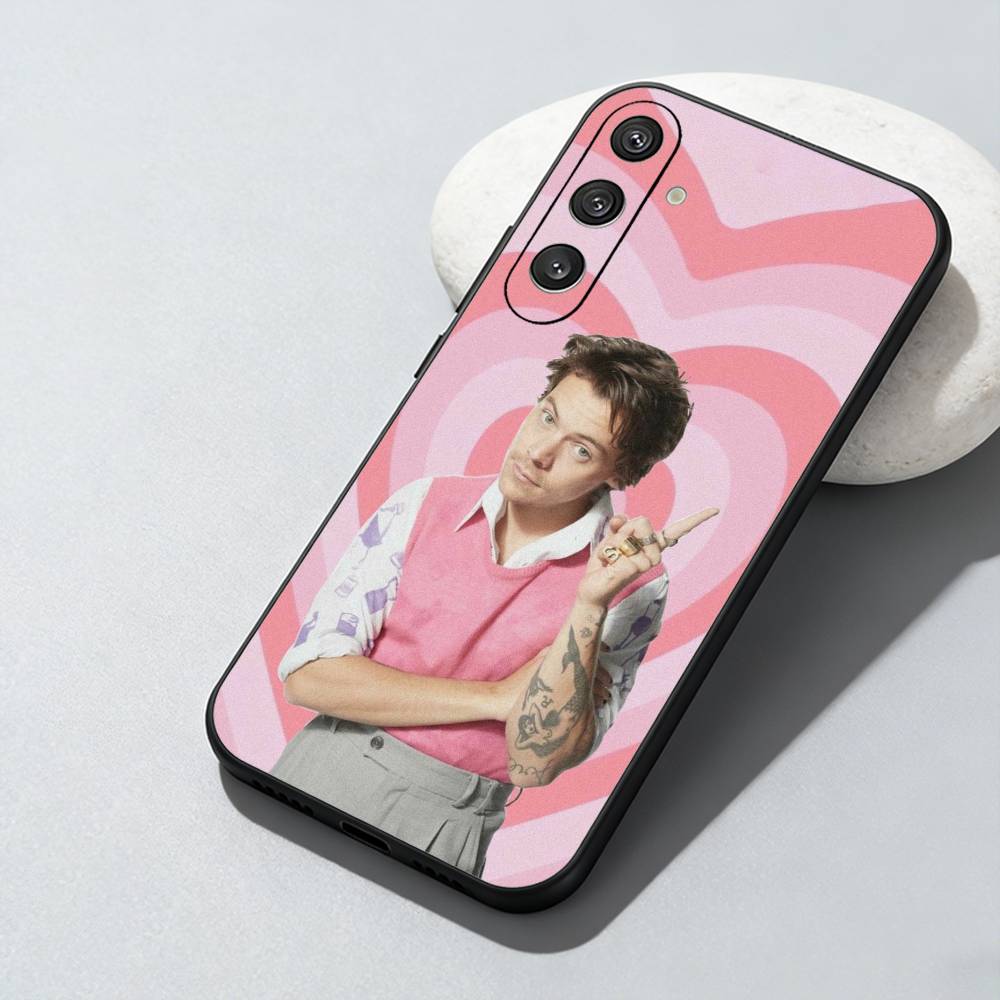 Чехол для телефона H-Harry S-Styles Для Samsung Galaxy A73, A72, A71, A70, A52, A51 Другие Мягкий Черный Чехол