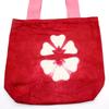 Tote Bag Cotton Tie-Dye 38x42x12cm Maroon Floral