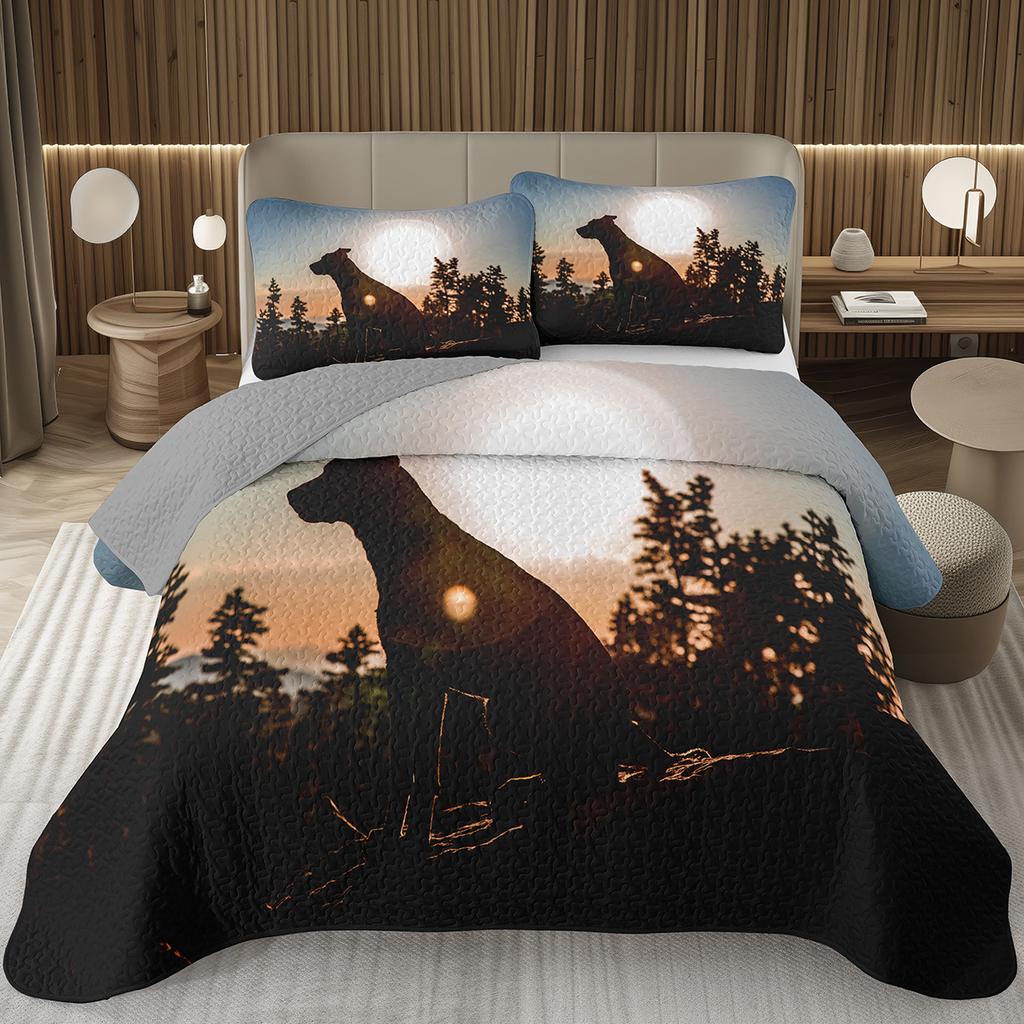 Забавный плед для собаки Твин Квин Каваи Животное Покрывало Мультяшный Домашний Питомец Собаки Постельный Набор Для Мальчиков Девочек Двусторонние Стеганые Покрывала