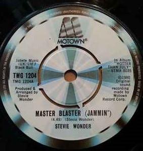 7inch Record STEVIE WONDER Master Blaster TMG1204 Motown 1980 UK Reggae Ska Dub Used