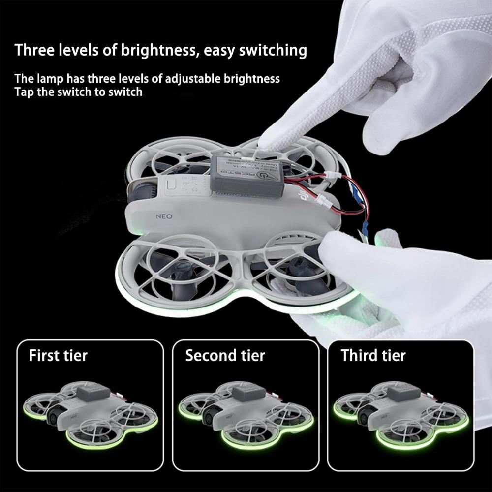 Светодиодная лента с регулируемой яркостью, цветные полосы, аксессуары для дронов для DJI Neo для DJI Neo