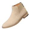 Новые мужские модные ботинки из натуральной кожи Business Casual на молнии Стелька с амортизацией Нескользящая подошва Мягкие и удобные