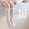 Breathable Bowknot Princess Socks Thin Summer Stockings Durable Children's Long Socks Girls