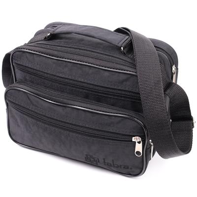 Удобная мужская сумка на плечо из качественного полиэстера FABRA Bag 22577 Черный