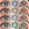 FUNSACHY 1Pair Korean Lenses Color Contact Lenses for Eyes Green Lenses High Quality Fashion Beauty Pupil Yearly Color Eyes Lens