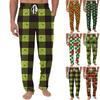 Men's Knitted Fashionable Printed Pocket Casual Pants Pajama Pants