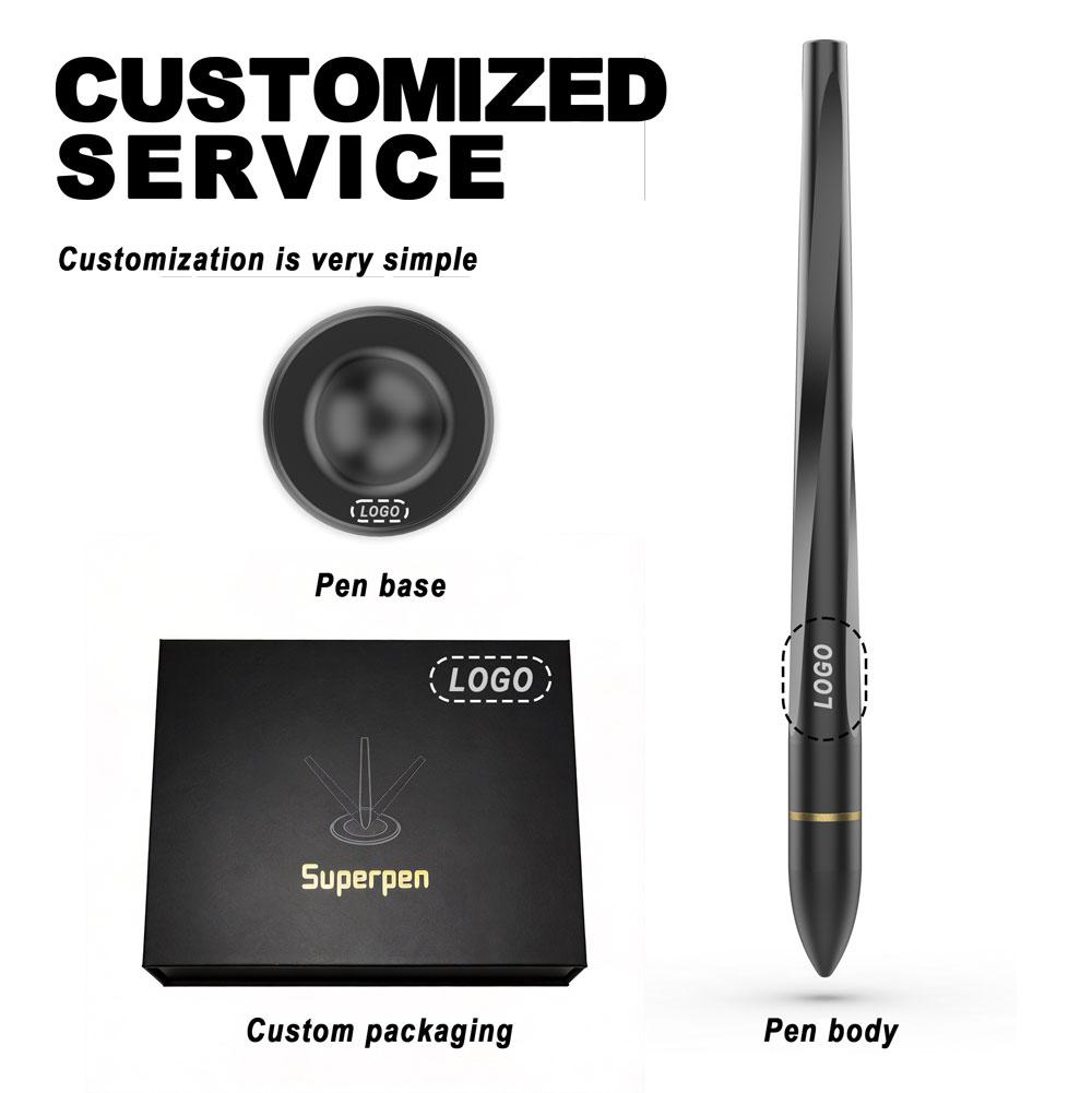 Premium Futuristic Design Magnetic Levitating Pen Precision Flow Ink for Novel Innovative Holiday Gifts