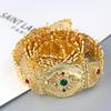 Gold Color Crystal Thin Belt For Women Waist Chain Adjustable Length Ethnic Bride Wedding Jewelry