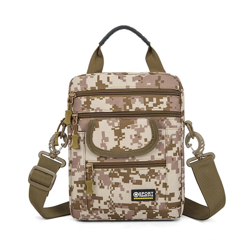 Large Capacity Crossbody Bag Waterproof Oxford Shoulder Bag Multi-Pocket Travel Casual Messenger Bag for Men Women Business