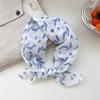 Flower Cotton Linen Print Scarves Cashew Square Handkerchief  Clothing Accessories