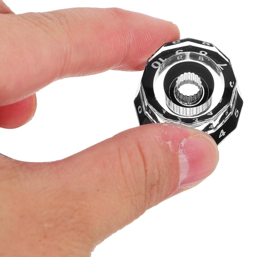 DECHOUS Guitar Knob Electric Guitar Volume Knob Guitar Volume Knob Replacement Electric Guitar Knob Musical Instrument Repair Black (4 Pieces)