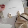 Korean-Style S925 Silver Needle Earrings: Simple, Elegant, 2023 High-End Studs