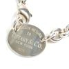 Отличный TIFFANY&Co. Ожерелье овал бирка чокер Серебро SV925 мужское Б/У