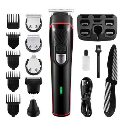 Электрическая машинка для стрижки волос «пять в одном» с цифровым дисплеем — набор для стрижки и бритья в домашних условиях