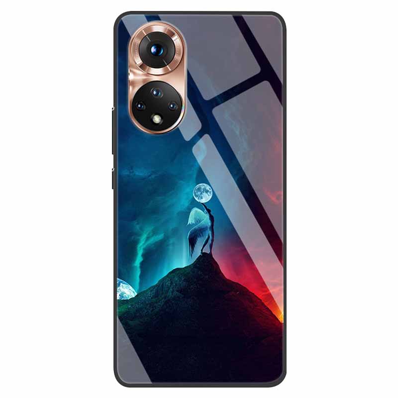 Роскошный чехол для Huawei Honor 50 Чехол Закаленное Стекло Чехол для Телефона Huawei Honor 50 Honor50 6.57" Coque Сумка Модный Бампер