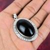 Подвеска из черного обсидиана, ювелирные изделия из цельного серебра 925 пробы с драгоценными камнями, подвеска ручной работы, на День благодарения