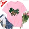 Womens Tshirt St Patricks Day Graphic Tops Funny Short Sleeve Shamrock Shirts Cute St Pattys Printed Tee Unisex Cotton Camisetas