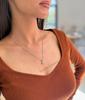 Natural Moonstone necklace Silver oxidized jewelry for women Rainbow moonstone necklace Healing gemstone office wear pendant