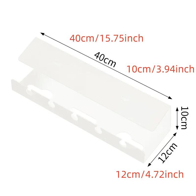 Under Desk Cable Management Cable Tray Under Desk With Clamp Power Strip Cord Holder No Drilling Sturdy Spacious Supplies