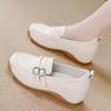 Early Autumn New 2025 New Soft Leather One-pedal Soft-soled Loafers Women's Fashion Versatile Middle-aged and Elderly Mother Shoes