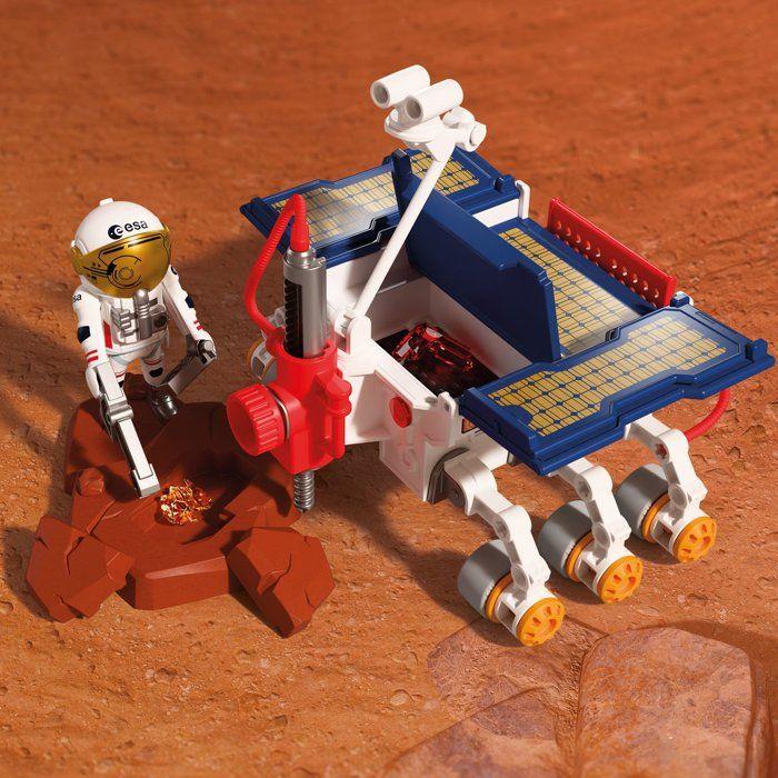 Playmobil 72012 Rover d'exploration sur Mars de l'ESA, L'espace, 76 pièces, dès 4 ans