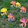 Scenery Making Miniature Mushroom House Fairy Garden Decor Micro Landscape Toadstool Figurines
