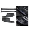 Для Tesla Model Y Защитные накладки на пороги передних и задних дверей Защитные накладки из углеволокна Встроенные накладки против ударов для заднего ряда -