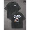 Men's T Shirt 100% Cotton Pure Cotton Summer Casual Clothing Creative And Versatile Shark Surfing Pattern1