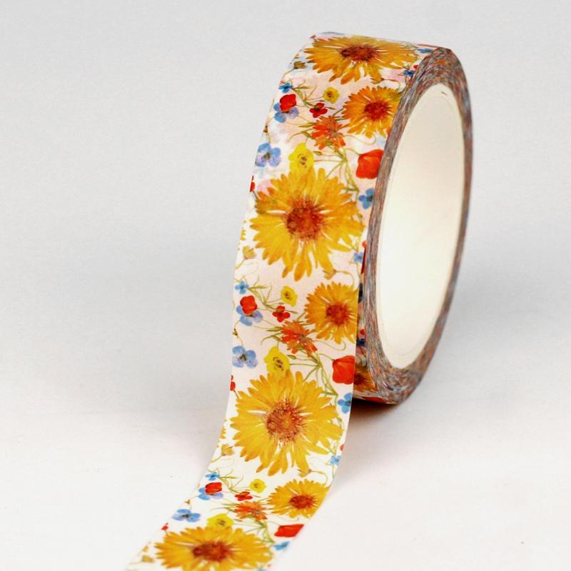 2026 NEW 1X 10M Daisy Butterfly Strawberry Apple Cake Spring Washi Tape Set for Scrapbooking Masking Tape Cute Jounal Stationery