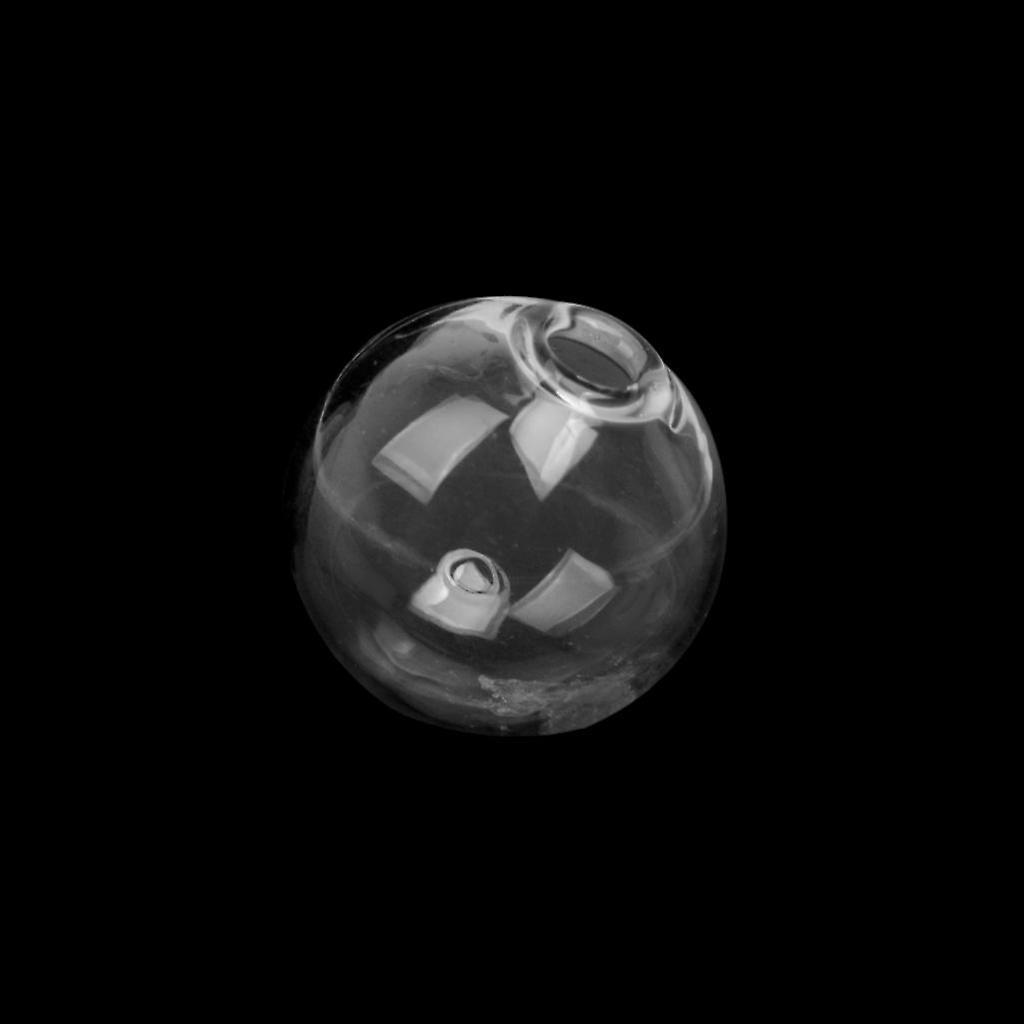 Globe Glass Bottle Ring Pendant Locket 14mm Ball 4mm Mouth 10PCS Clear