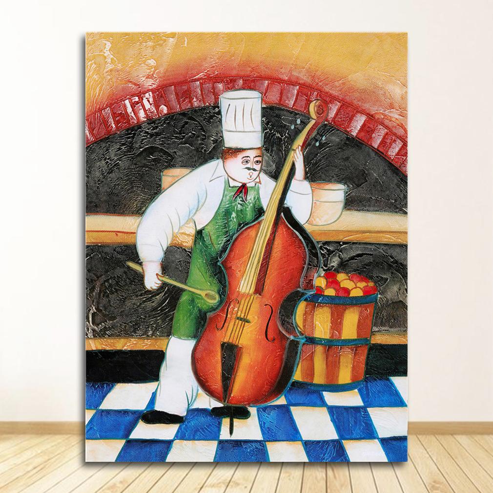 Кофейня холст украшение дома без рамки мультфильм аниме ресторан живопись пекарня повар плакат кухня настенная живопись печать картина