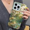 Продвинутый силиконовый чехол для телефона с узором «Золотой Лотос и Стрекоза» для iPhone 17 16 15 14 13 12 11 Pro Max iPhone 16 Plus Чехол Funda