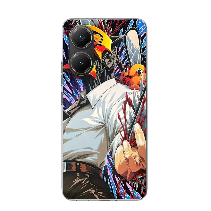 Чехол для телефона Chainsaw Man Denji Для Xiaomi Poco X7 X6 X5 Pro F7 Ultra Redmi 15C 15 13 13C 12 12C 10 10A 10C 9 9A 9C 9T Обложка Po